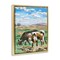 Stupell Industries Grazing Cattle Landscape Framed Floater Canvas Wall Art Design by Melissa Wang